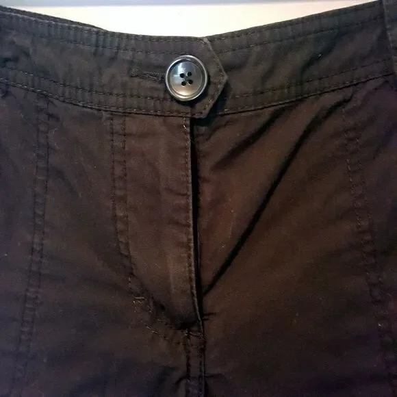 H&M Cuffed Black Shorts with Pockets sz 10 - Picture 3 of 8
